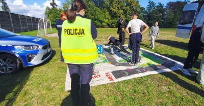 Policja promowała bezpieczeństwo na drogach powiatu łęczyckiego